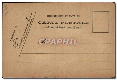Stara pocztówka Militaria General Oudri Decharme De Lacroix Blancq — Rewers