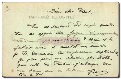 El Mustapha II — Port-Vendres, Pirineos-Orientales — Editor impr. illustré, n°14 — Reverso