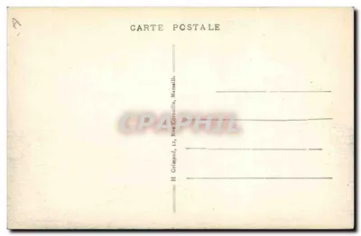 S/S LA MARS A II — Cie de Navigation Mixte — editor H. Grimaud, Marselha — Verso