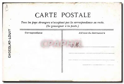 Marseille — widok "Maréchal Bugeaud" wychodzącego z portu — wydane dla CHOCOLAT-LOUIT — Rewers