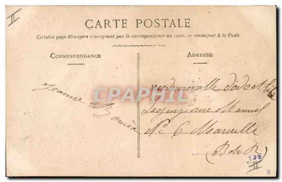 Niña en vestido bordado con corona de flores — Felices Pascuas — Editor E.P.D. n° 501 — Reverso