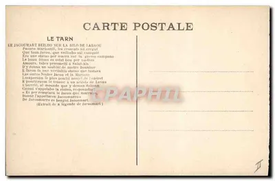 Lavaur — Zegar Jacquemart (Dzwonnica św. Alaina) — CPAPHIL n°438 — Rewers