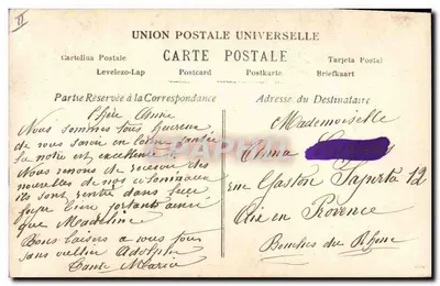 Anjo e criança sobre sineta — D. Montbriand, Paris, n° 696 — Verso