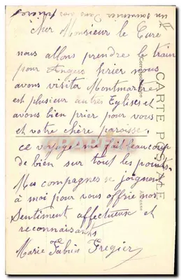Sacro-Cora de Montmartre — Lembrança do Sacro-Cora de Montmartre — J.H. Difpost, n° 014 — Verso