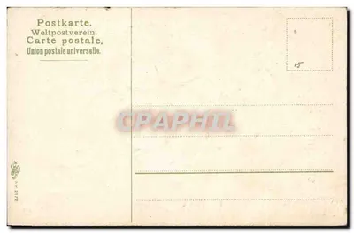 Bouquet de saule — Wesołych Wiosennej — Karta pocztowa. Weltpostverein. Karta pocztowa. Union postale universelle. N° 2172 — Rewers