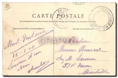 Monte Ventoux — Parada de La Grave — Encuentro de Caza — La Fontaine (Altitud 1,515 metros 50) — Reverso