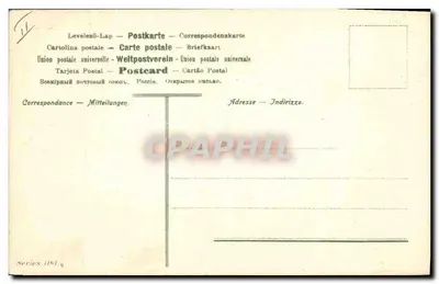 Polowanie na zające — dynamiczna scena — seria 1194 — Rewers