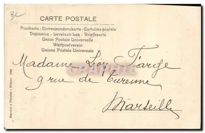 Spektakl teatralny — Mariquita — wydawca Garzini e Pezzini, nr 1088 — Rewers