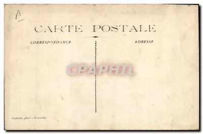 Zatopienie "Général Chanzy" — 9-10 lutego 1910 — Pamiątka artystów ofiar — Guendé, fot. Marsylia — Rewers
