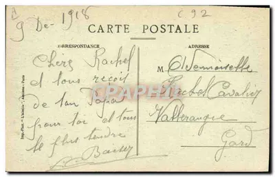 CLICHY — Praça das Festas — O Kiosque — L'Abellie, Asnières — Verso