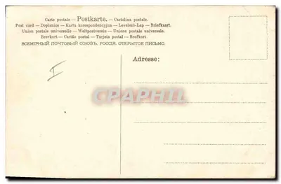 Fille jouant de la mandoline — scène champêtre — éditeur A.&M.B. N°9388 — Verso