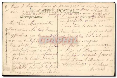 Antika kartpostal Köpekler Elektrik Uluslararası Sergisi Marsilya 1903 Köpek Sergisi Polis Köpekleri Bir Apache Yerli'nin Tutukuluğu Polis Polis TOP — Arka yüz
