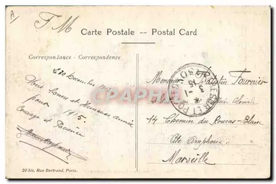 Guerra de 1914 — Geral C. de Castelnau — H.B. — Verso
