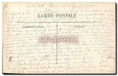 Generał de Castelnau — portret wojskowy — Foto Pirou, rue Royale — Rewers