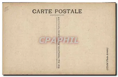 Geral Humbert — retrato militar — Cliché Photo-Armée, série III — Verso