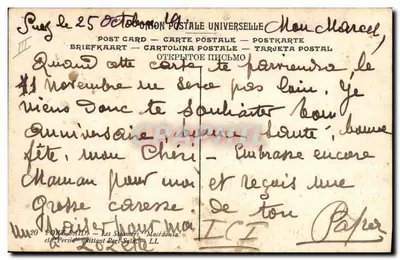 Port-Saïd — Os transatlânticos « Macedonia » e « Persia » saindo do porto — LL, n°20 — Verso