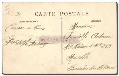 Le « MARÉCHAL-BUGEAUD » — par grosse mer dans le Golfe de Lion — H. Girimaud et C. Marseille — Verso