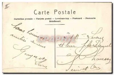 Criança com sinos asas — Felizes Páscoas — JAK Paris n°2036 — Verso