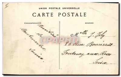 El Sagrado Corazón de Montmartre — Recuerdo ilustrado — N.O.A. París — Reverso