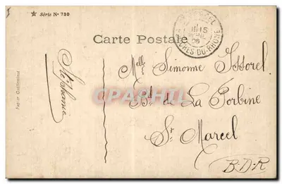 Pascua florida — Editor Papier Goffinental, Serie N° 730 — Reverso