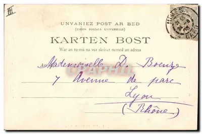 Kaplica Plougartel — Finistère — Cliché Andrien, E.H. wyd. — Rewers