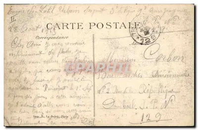A ARGONNE — No Encontro de Caça — Imp. E. Le Deley, Paris — Verso