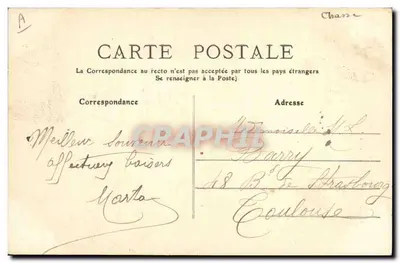 Los Pirineos — La Caza del Isard — Marteau, n° 2669 — Reverso