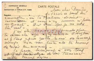 Hombre con un león — África ecuatorial — Pierre Fèvre — Reverso