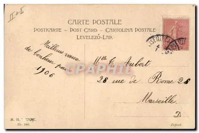 Deux jeunes femmes dans une voiture — illustration signée P. Le Wéher — éditeur M.M. 'ENNE', n° 240 — Rewers