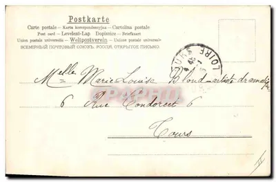 Jovem mulher com rosas — cartão postal — editor A. M. B. n°146 — Verso