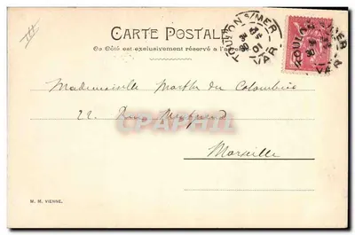 Frauen in orientalischer Kleidung — Garten-Szene — Verlag M. M. Vienne — Rückseite