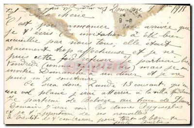 Pies w skrzynce — dekor różowy — wydawca nieznany, n° 1120 — Rewers