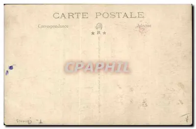 Cachorro da raça pitbull — pose sobre palha — carta postal — Verso