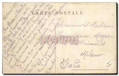 Coronel Peppino Garibaldi — Pela França imortal! — Je G. — Verso