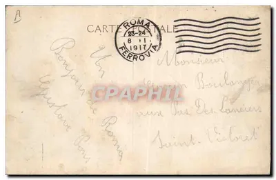 Geral Cadorna e Lord Kitchener — retratos enquadrados por bandeiras — editor não visível — Verso