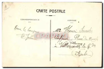 Navio "MANOUBA" — Companhia de Navegação Mista — 1923 — Verso