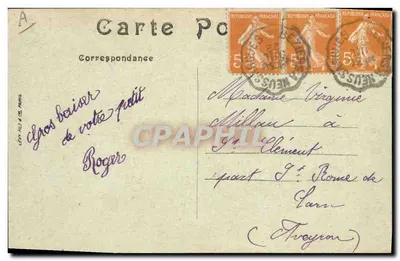 CETTE — O « Marsa » fazendo o Serviço de Alger — LL — Verso