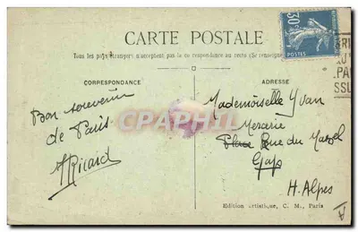 A Savoyarde de Montmartre — sineta batizada em 1895 — edição C.M. n°134 — Verso