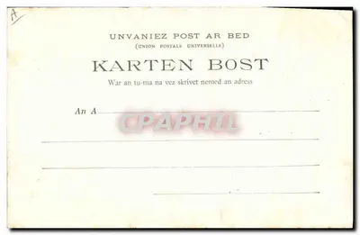 Bretania — Pastoralny krajobraz z pasterzem i psem — Kolekcja E. Hamonic, nr 329, Ilustrowane piosenki Botrela « Piosenka Pasterza - 4 » — Rewers