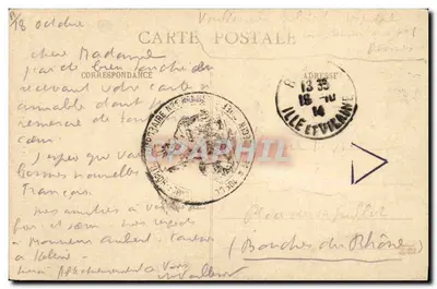 O Poeta e Sra. BOTREL — Coleção II. Laurent, Port-Louis, n° 3696 — Verso