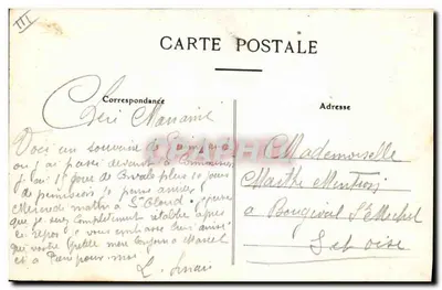 Dois crianças em traje bretão — Ao redor dos leitos dos bretões — Artaud & Nozais, Nantes — Verso