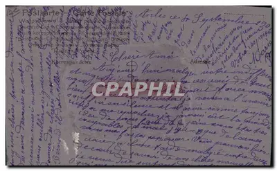 Bouquet de flores em um cesto — Lembrança afetuosa — Carta postal alemã — Verso