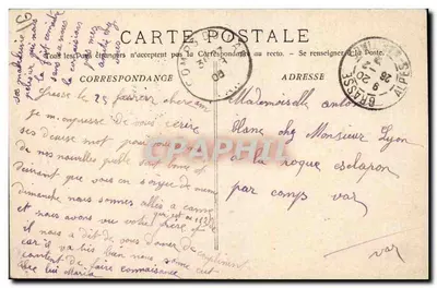 La Côte d'Azur - Raccoglimento del Gelsomino — Edizione Artistica a Benoît Ids - Grasse — Verso