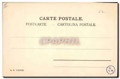 Młoda kobieta w fioletowym kapeluszu — portret — M. M. Vienne, n° 62 — Rewers
