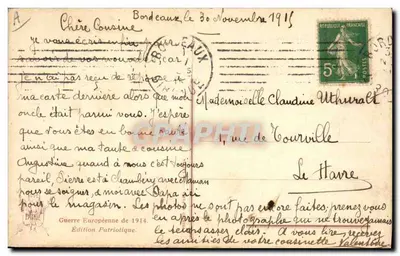 Geral francês — retrato militar — Edição Patriotique — Verso