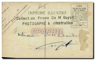 M. Paul Deschanel w swoim domu — fotografie — prywatna kolekcja M. Guyona — Rewers