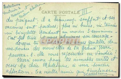 Ao redor dos Leitos Fechados — A Sopa da Manhã — Coleção E. Hamonic, Sr-B. — n° 5505 — Verso