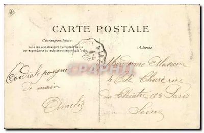 Le Lit Clos - Entrée dans la Chambre Nuptiale — En Bretagne, éditeur E.D. n°622 — Verso