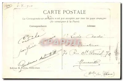 GOLFE-JUAN — Cueillette de fleurs d'Orangers — Edizione M. Noisain — Verso