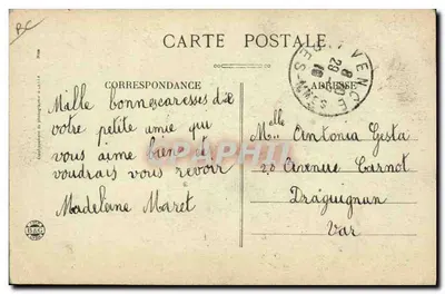 VENCE — La Cueillette des Fleurs d'Orangers — Ed. Barnard Vence — Verso